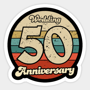 50th anniversary shirts for couples 1969 - Anniversary Gifts Sticker